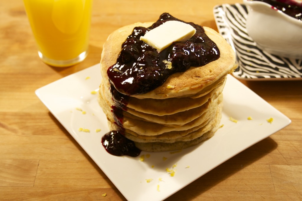 Koko's Kitchen | Drop Dead Clothing | Vegan Lemon Pancakes with Blueberry Sauce