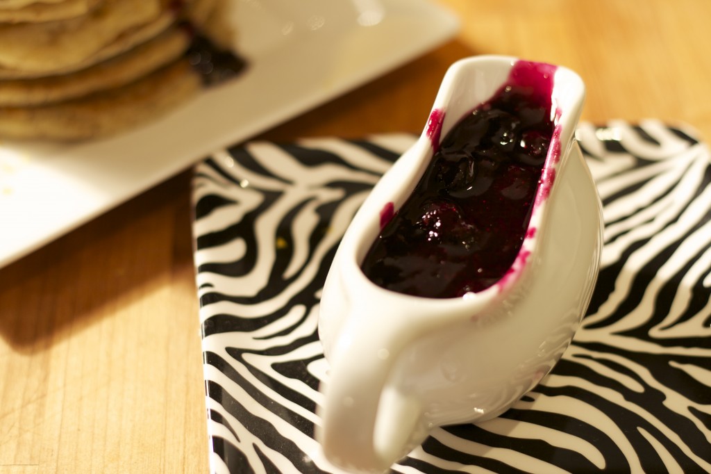 Koko's Kitchen |Drop Dead Clothing | Vegan Lemon Pancakes with Blueberry Sauce