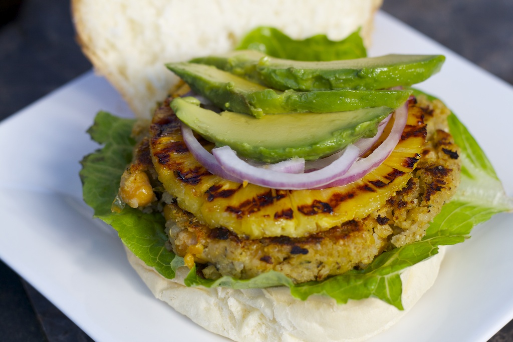 Tropical Quinoa Veggie Burgers | Koko Brill | Koko's Kitchen | Drop Dead Recipes | Drop Dead Clothing