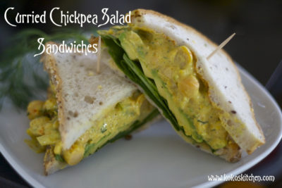 Curried Chickpea Salad Sandwich