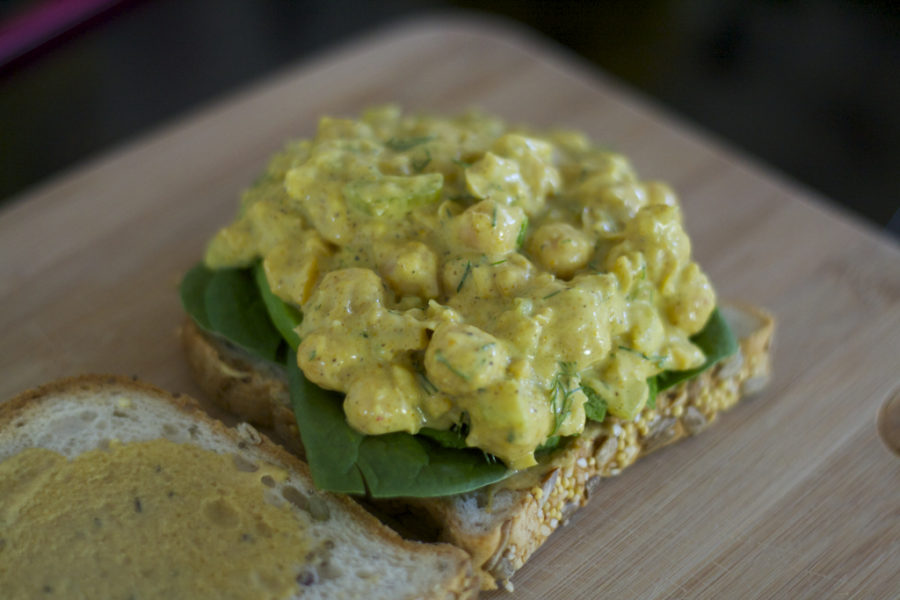 Curried Chickpea Salad Sandwich