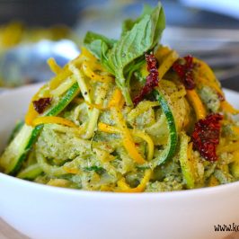 Pumpkin Seed Pesto Zoodles | Koko's Kitchen