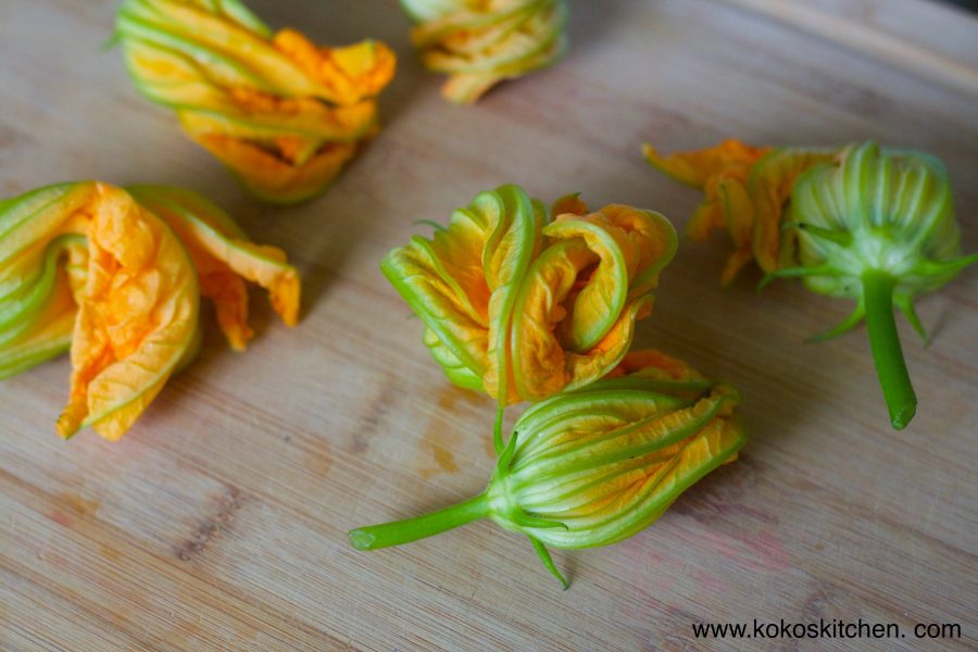 Stuffed Zucchini Blossoms - Koko's Kitchen