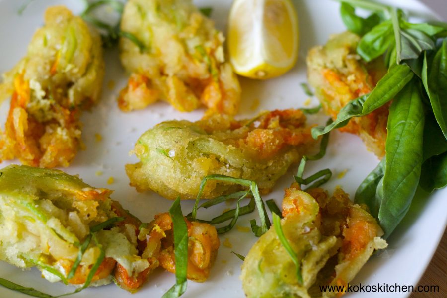 Stuffed Zucchini Blossoms - Koko's Kitchen