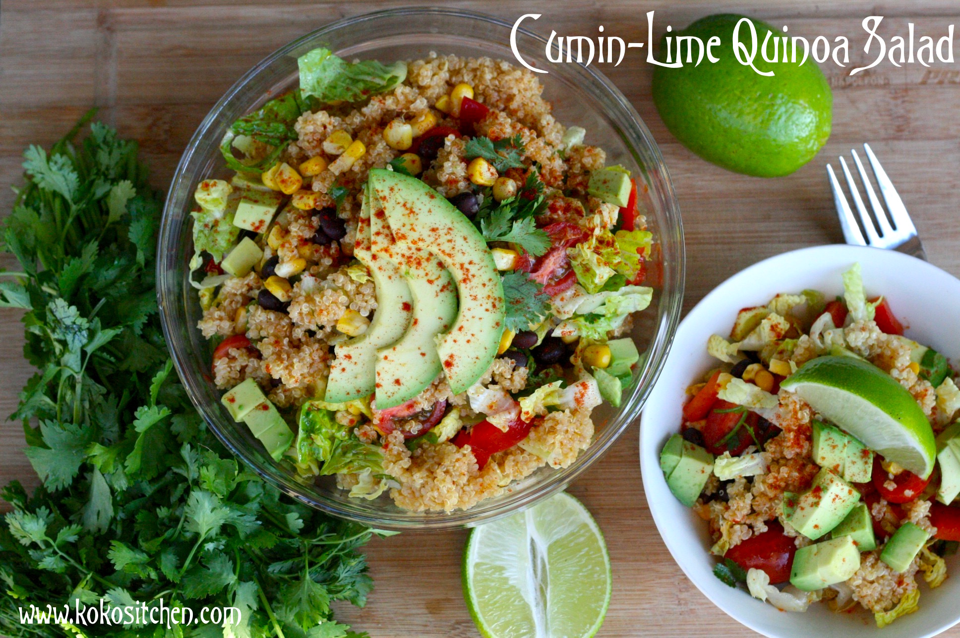 CuminLime Quinoa Salad Koko's Kitchen