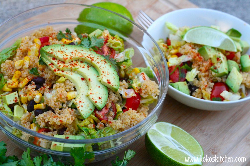 CuminLime Quinoa Salad Koko's Kitchen