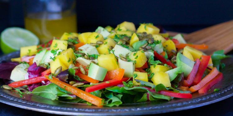 Mango Salad with Honey-Lime Dressing | Koko's Kitchen