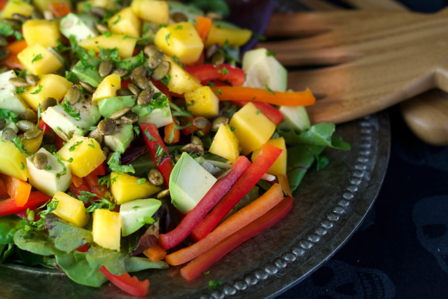 Mango Salad with Honey-Lime Dressing | Koko's Kitchen