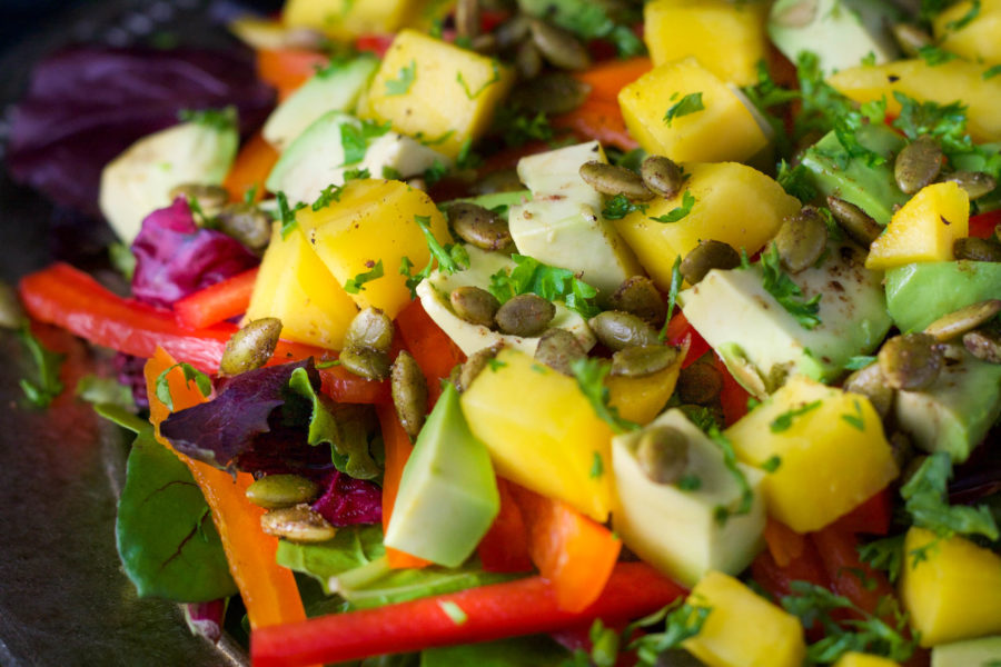 Mango Salad with Honey-Lime Dressing | Koko's Kitchen