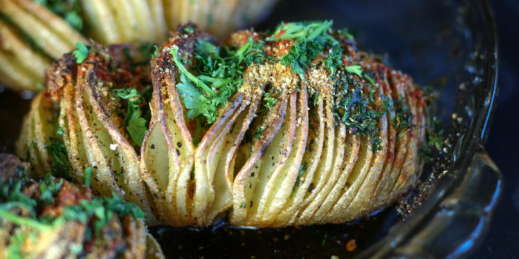 Hasselback Potatoes | Koko's Kitchen