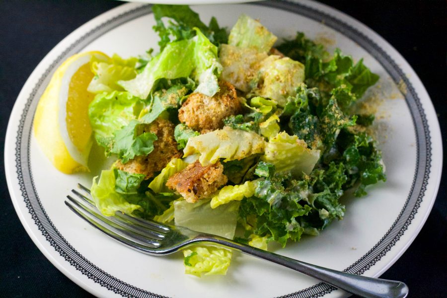 Easy Roasted Garlic Caesar Salad | Koko's Kitchen