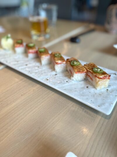 Miku Vancouver Salmon Oshi Sushi